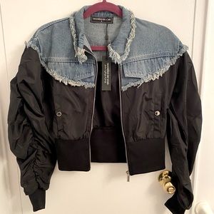 Maniere De Voir Denim Bomber